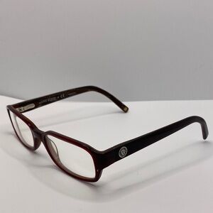 Anne Klein Eyeglasses AK8098 249 50-17-135 Red Full Rim Rectangle Frame Eyewear